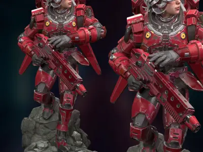 Captain Lily 3D print model