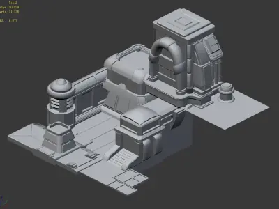 Machinery Distribution Factory - Building 32 3D model