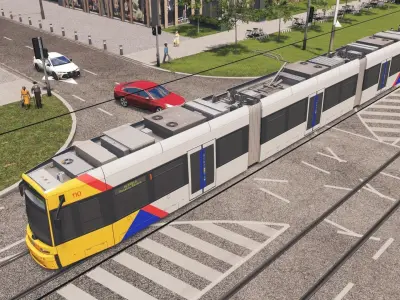 Flexity Classic 100 Series Tram Low-poly 3D model