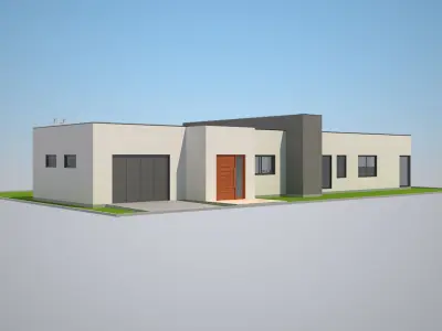 8 Modern Houses Set 1 3D model
