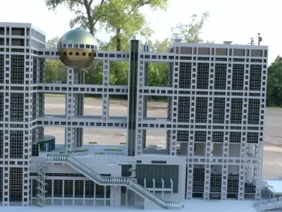 Fuji TV Headquarters 3D model