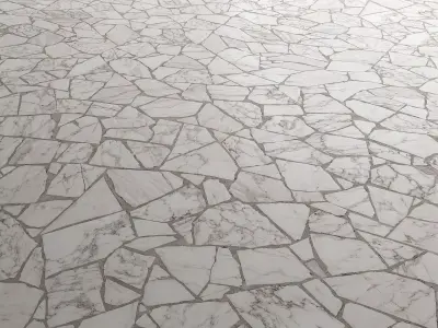 Floor Mosaic Crackle Marble Classic 07 Texture