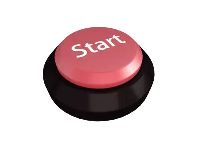 Start Button V1 034 Low-poly 3D model