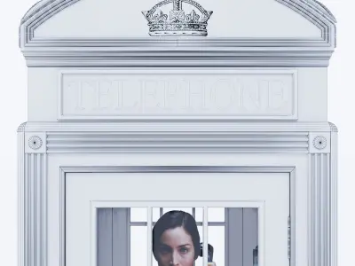 London phone booth 3D model