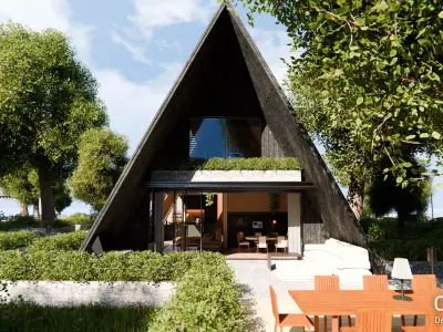 2026 Modern Modular House 19 for Blender Eevee and Cycles 3D model