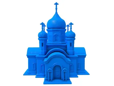 castle -  castle stl -  church -  church stl -  gothic church  3D print model