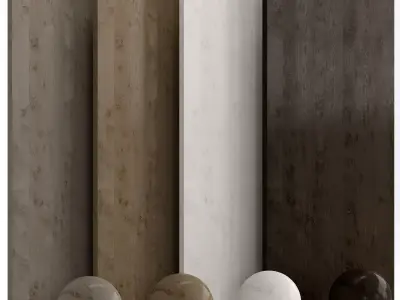 Wood 8 with 4 materials Texture