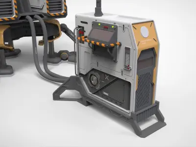 sci fi Lighthouse 3D model