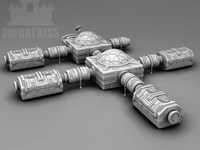 Martian Green house 3D print model