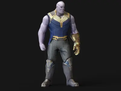 Thanos 3d Model Scan Low-poly 3D model