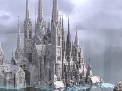 Ninja Gaiden Inspired Tyron City  arch Cathedral 3D model 3D model