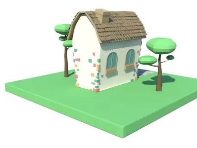 Cartoon House High Quality 3D model