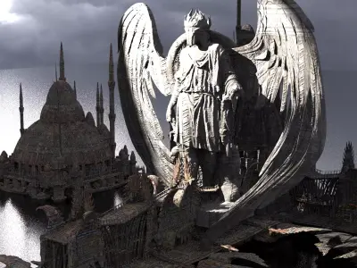 Dragons Resting Palaces 1 Kitbash 3D model