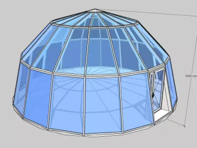 Greenhouse dome 3D model