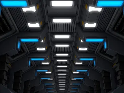 Sci Fi Corridor 3D model