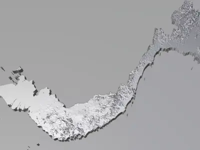 Viet Nam Terrain country  3D model