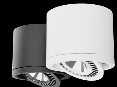 led cob downnlight Low-poly 3D model