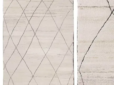 AANSHI WOOL RUG 3D model