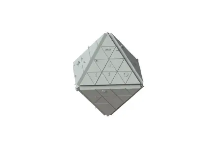 Sci Fi Object No 1879 Low Poly Low-poly 3D model
