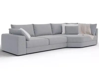 Modern corner sofa 3D model