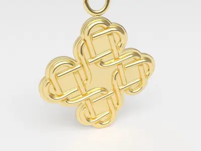 Celtic pendant 07 3D print model