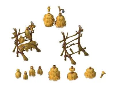 Weeds - Sun Valley Rack 01 3D model