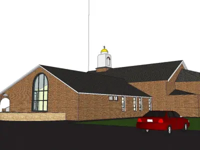 Architecture-Religion-God-Culture-Temple-0299 church 3D model