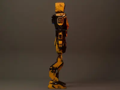 War Robot  Low-poly 3D model