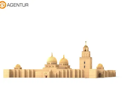 Great Mosque of Kairouan Tunisia 3D model