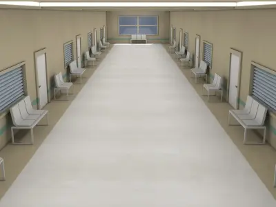 Apartment corridor 3D model