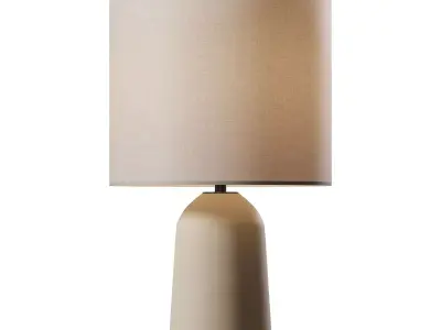 Small Willow Lamp in Chalk 3D model