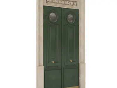 Entrance classic door 28 3D model