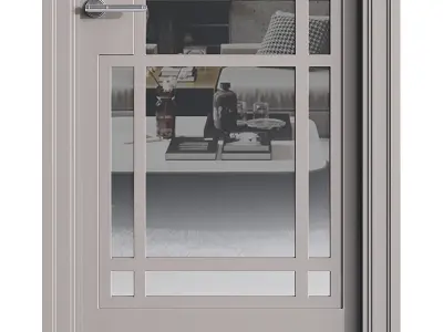 Modern entrance door 51 3D model