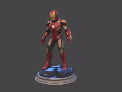 Iron Sentinel  High Poly Collectible 3D print model