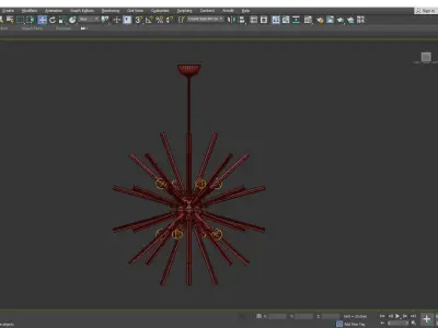 HANLEY LARGE CHANDELIER Low-poly 3D model