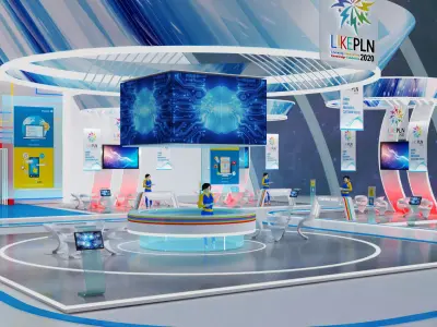 PLN Virtual Booth Exhibition 3D model