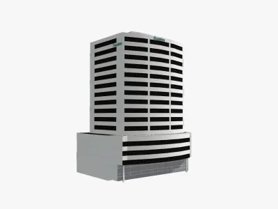 Santos House Low-poly 3D model