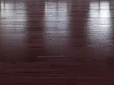 Oak Natural dark floor 2 3D model