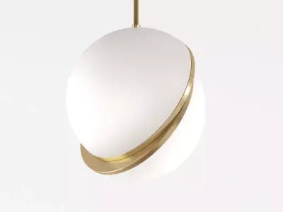 Crescent Pendant Light Free 3D model