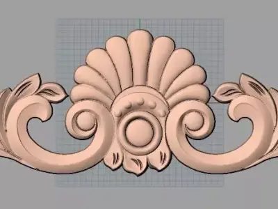 European furniture 3D relief models for CNC wood engraving E196 3D model
