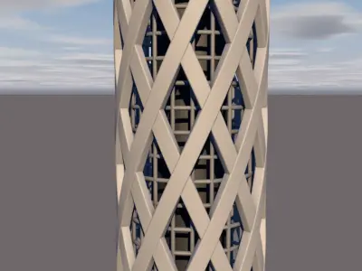 Cairo Tower 3D model