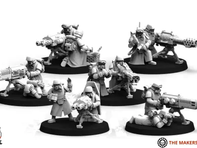 Universal Guard - Heavy Weapons Kit 3 3D print model