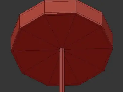 Trella modern chandelier with brass and clear glass rods 3D model