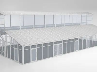 ATRIUM TENT STRUCTURE 3D model