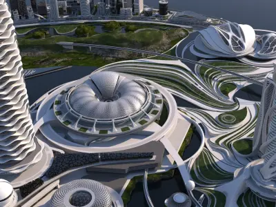 The city of the future Ext. 3D model