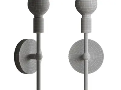 Haleigh 1 Light Dimmable Wallchiere 3D model