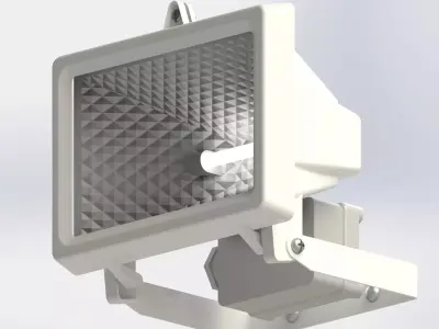 Flood Light and Movement Sensor 3D model