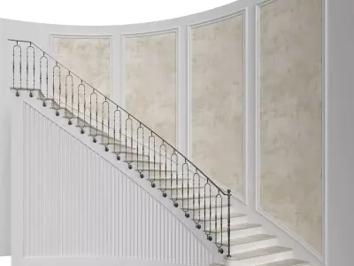Classic stairs 5 3D model