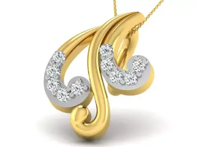 diamonds pendant 3D print model