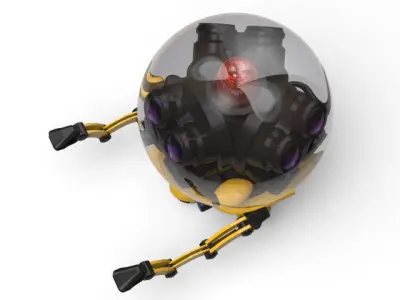 security robot 3D model